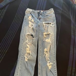 Cello distressed relaxed fit jeans